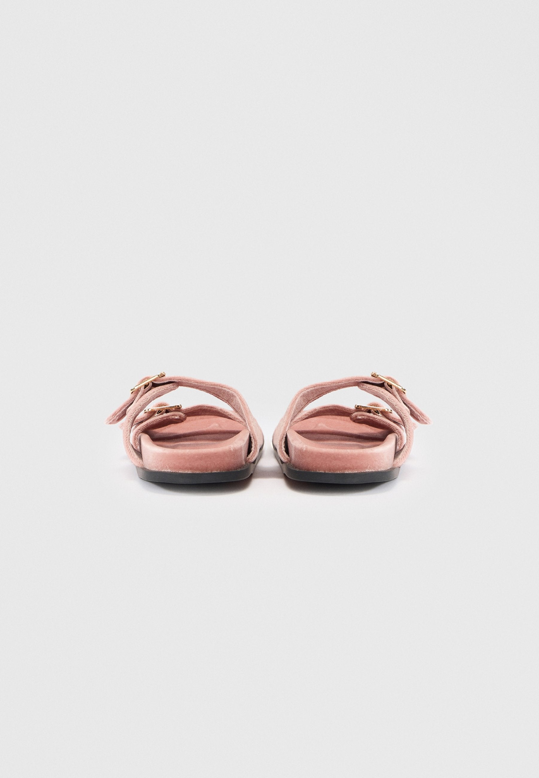 Anna Field Mules - Dusty Rose