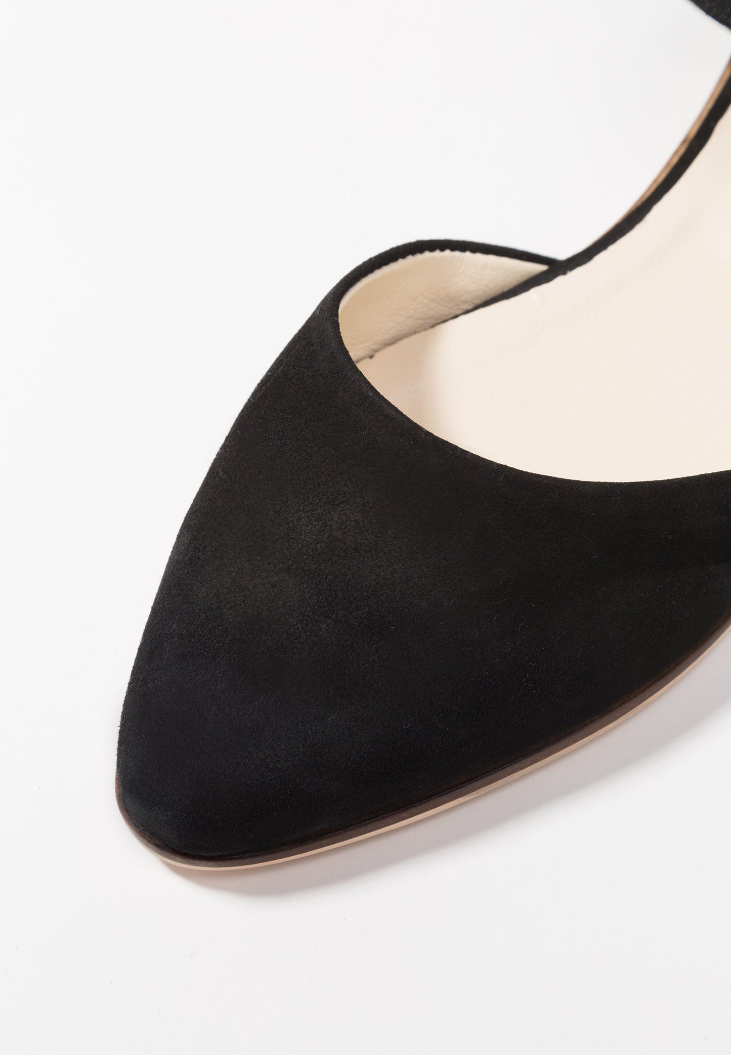 Anna Field Leather- Ankle Strap Ballet Pumps - Black