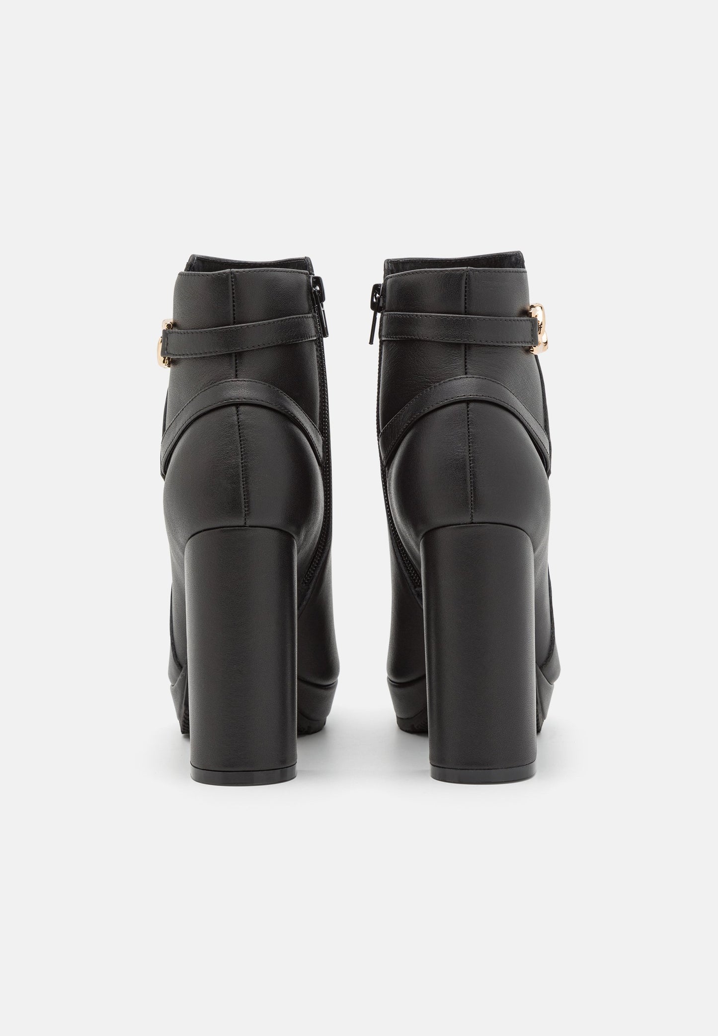 Anna Field Leather- Platform Ankle Boots - Black