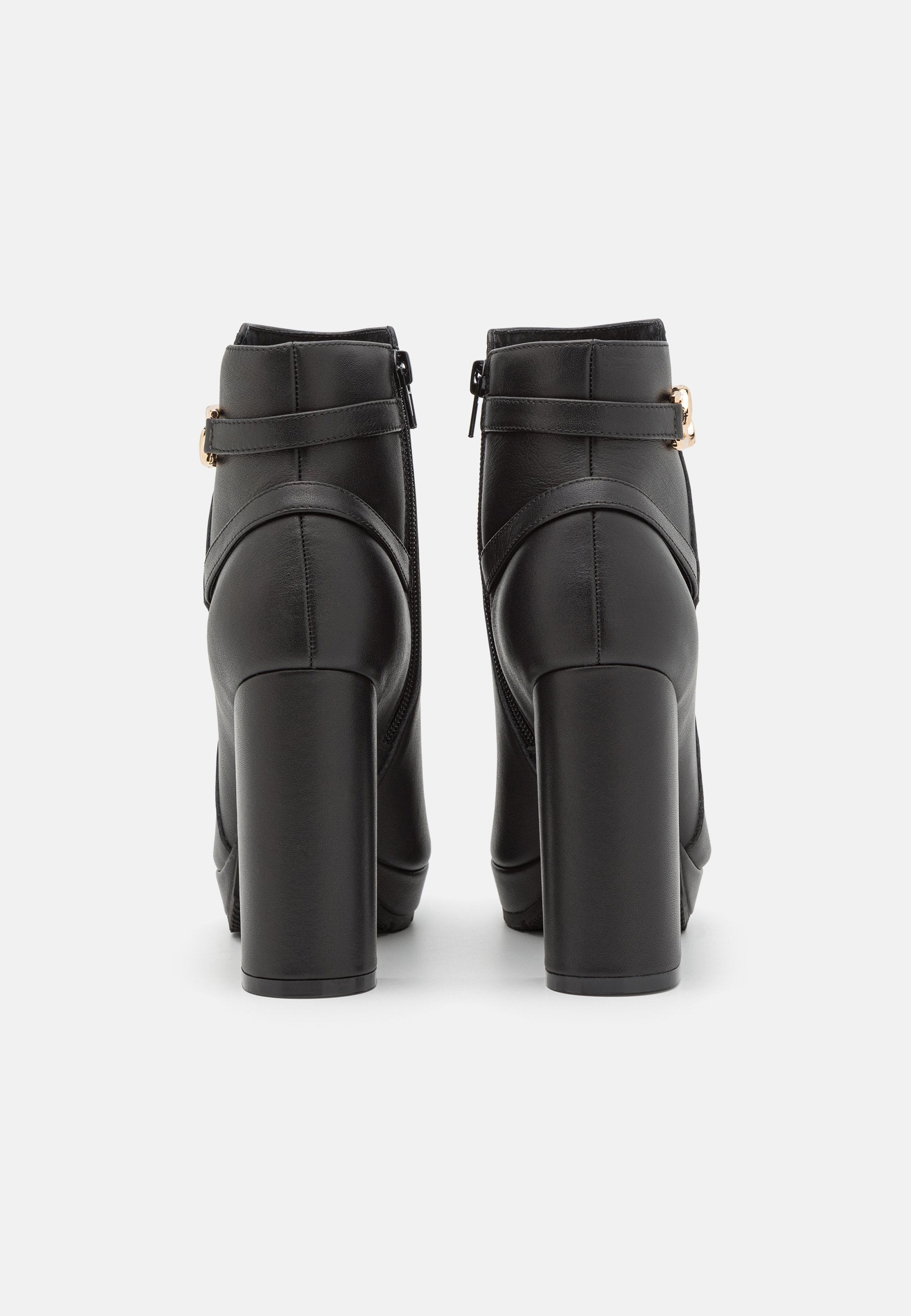 Anna Field Leather- Platform Ankle Boots - Black