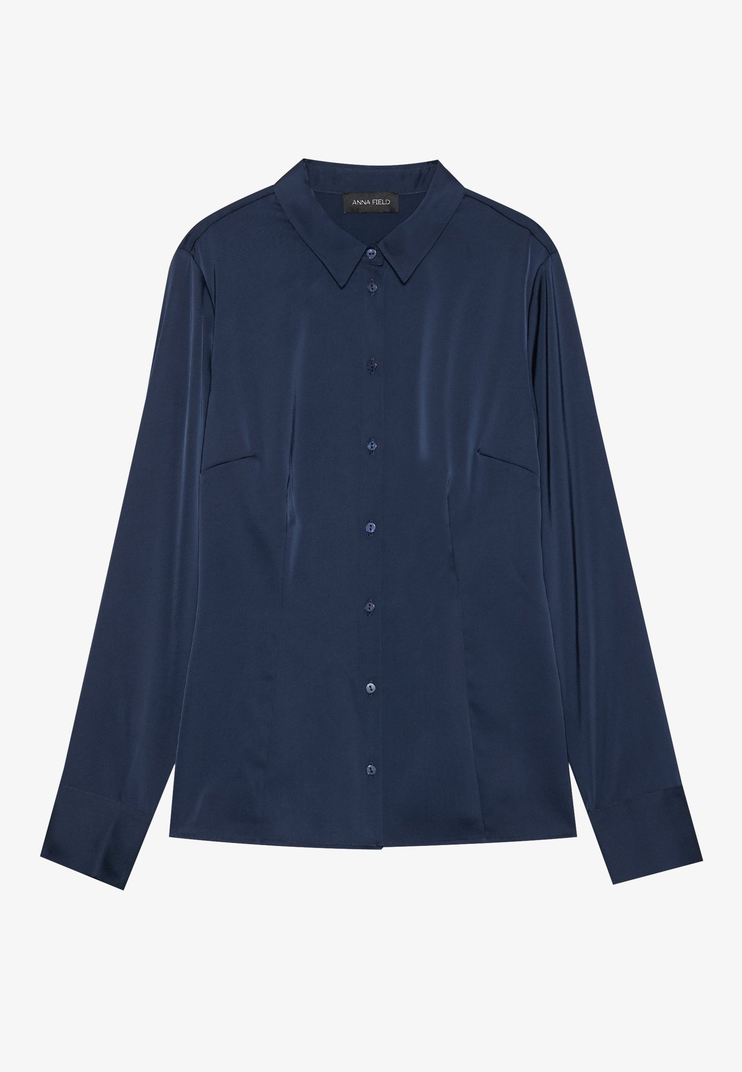 Anna Field Button-down Blouse - Night Sky