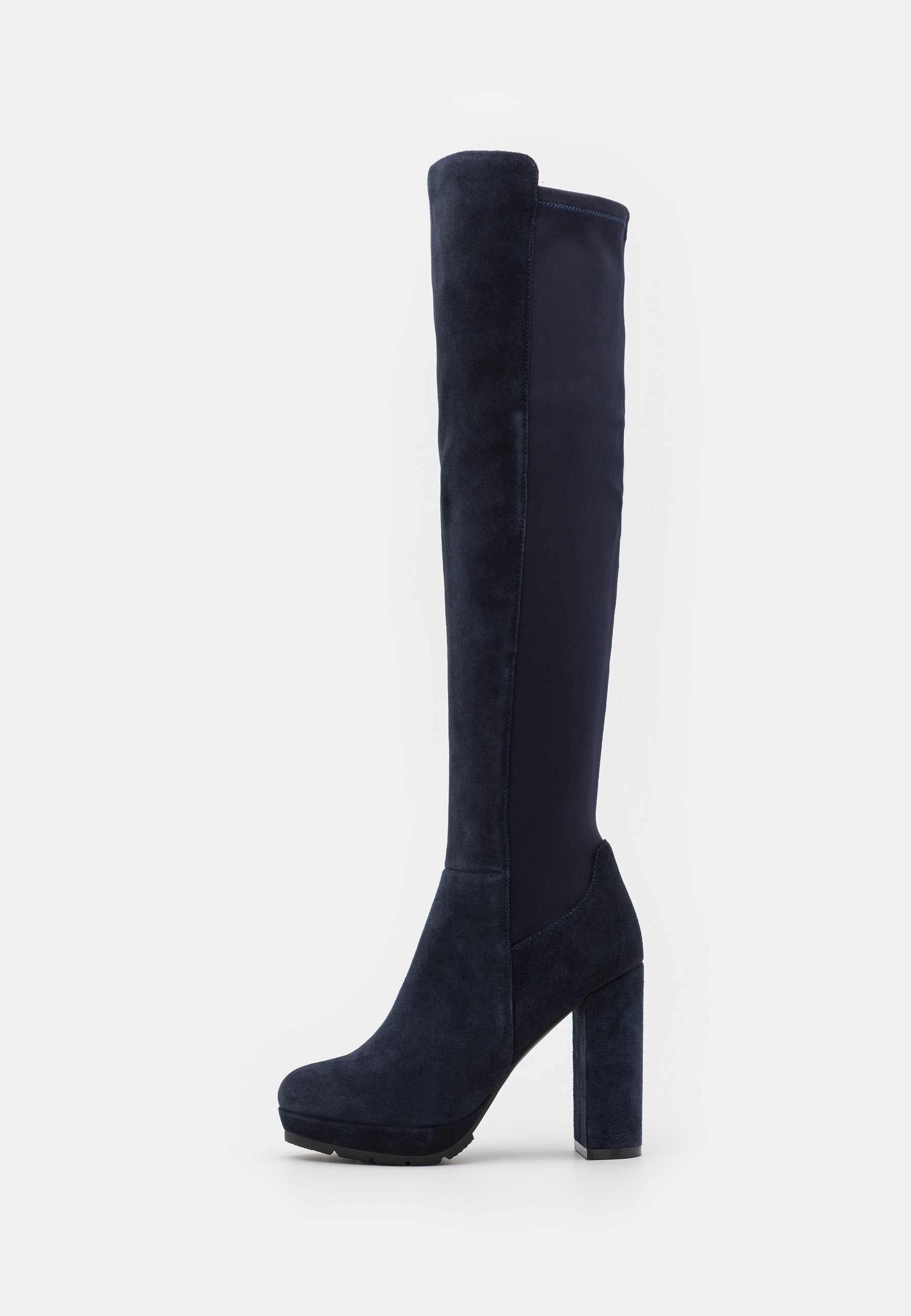 Anna Field Leather - Over-The-Knee Boots - Dark Blue