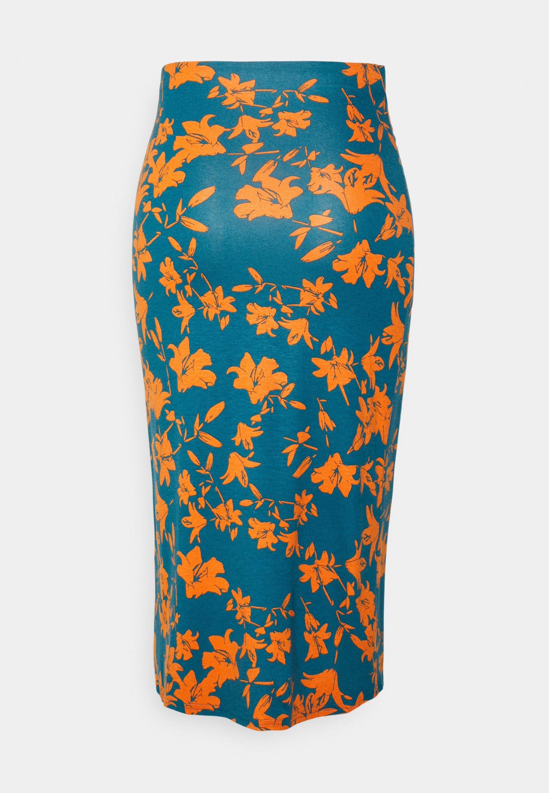 Anna Field Front Knot Midi Skirt - Pencil Skirt - Blue