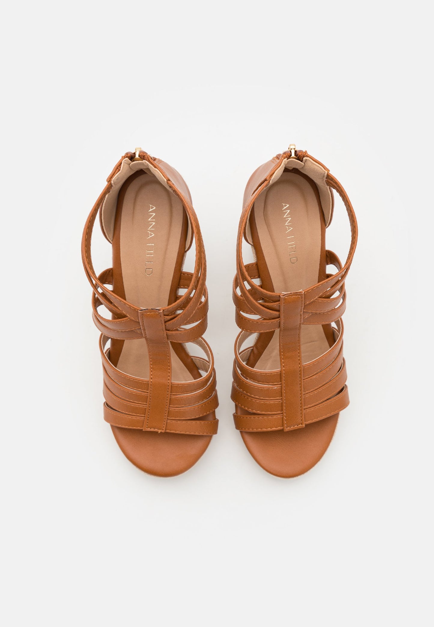 Anna Field High Heeled Sandals - Cognac