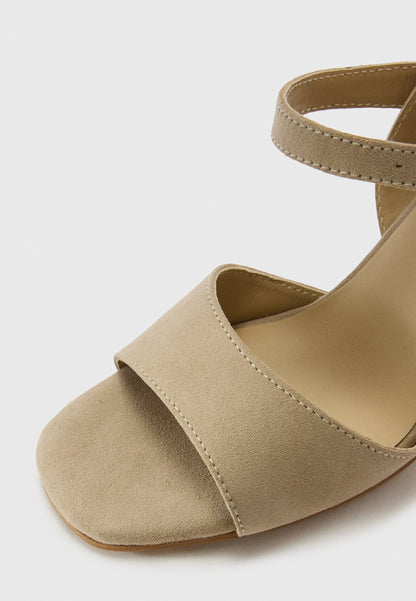 Anna Field LEATHER - High Heeled Sandals - Beige