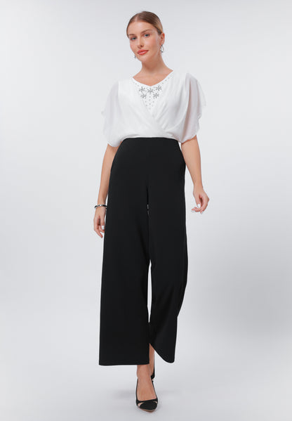 Anna Field Jumpsuit - Black/white
