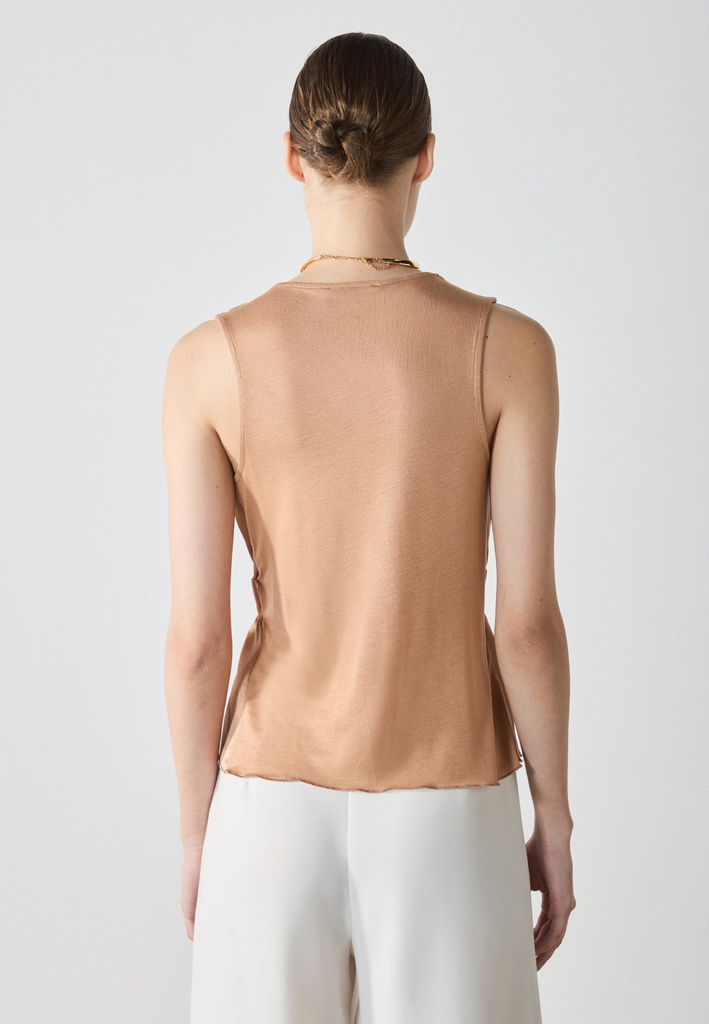 Anna Field Top - Tawny Brown