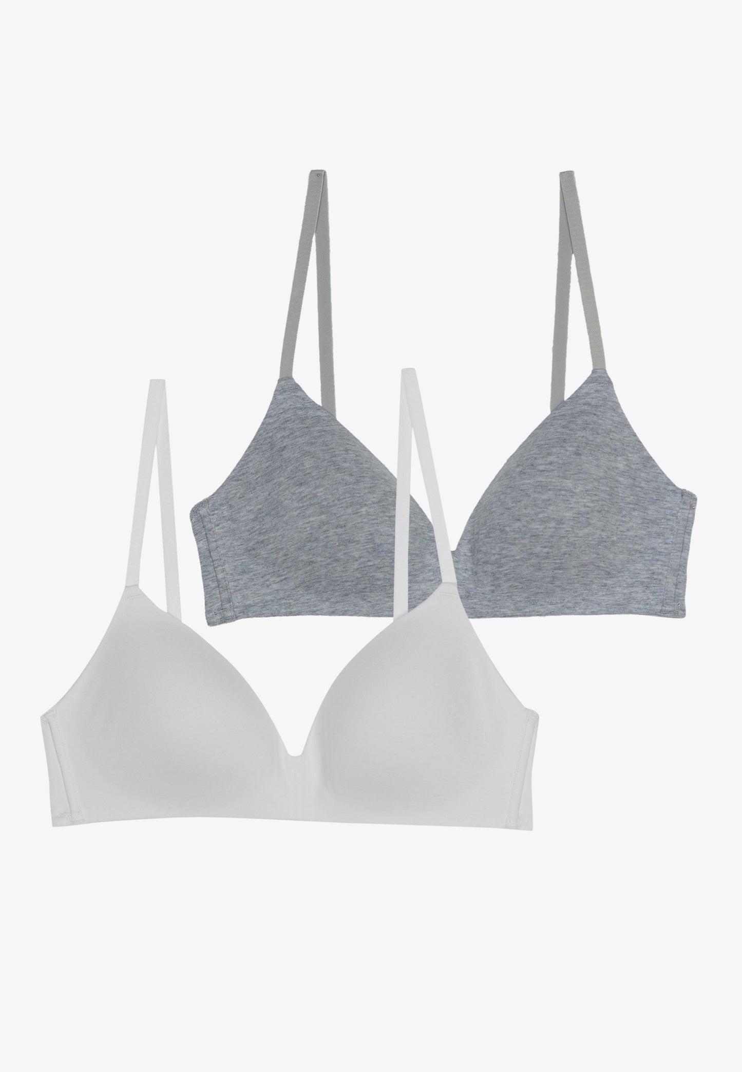 Anna Field 2 Pack - T-Shirt Bra - Grey/White