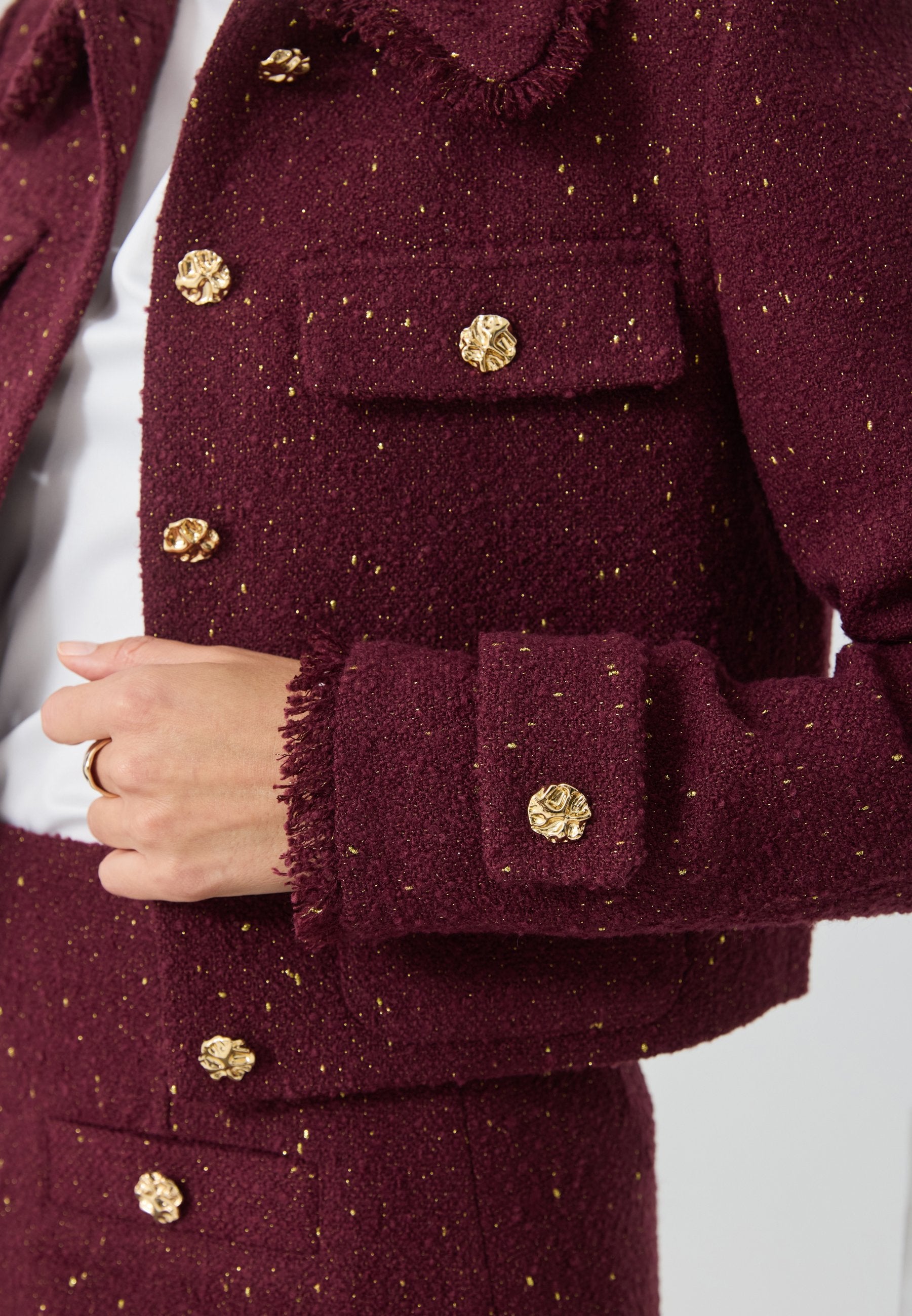Anna Field Summer Jacket - Bordeaux