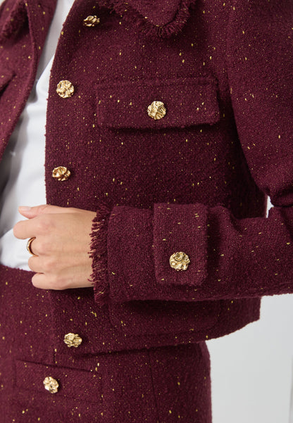 Anna Field Summer Jacket - Bordeaux