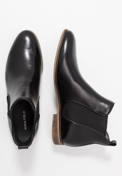 Anna Field Leather- Ankle Boots - Black