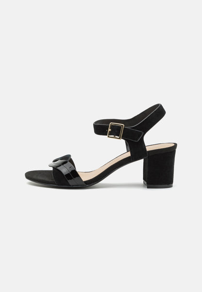 Anna Field LEATHER - Sandals - Black