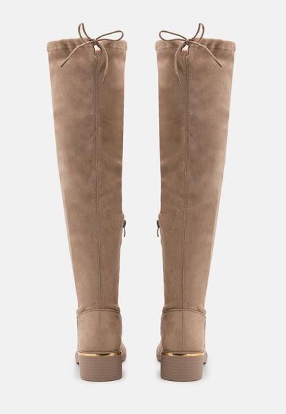 Anna Field Over-the-knee Boots - Mottled Beige