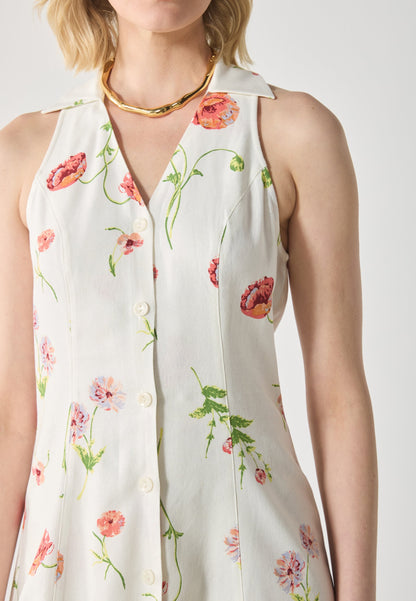 Anna Field LINEN MIX DRESS - Shirt Dress - White