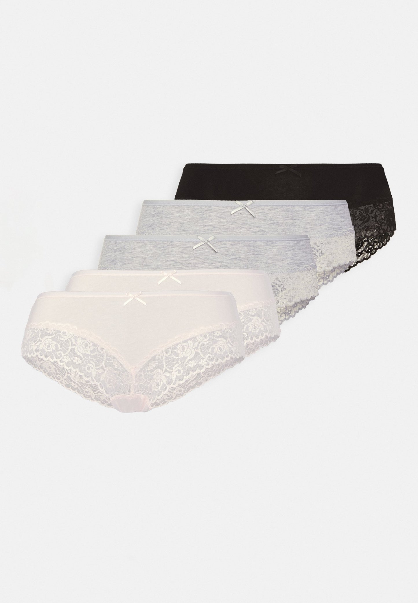 Anna Field 5 Pack - Briefs - Grey/Pink
