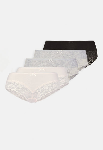 Anna Field 5 Pack - Briefs - Grey/Pink