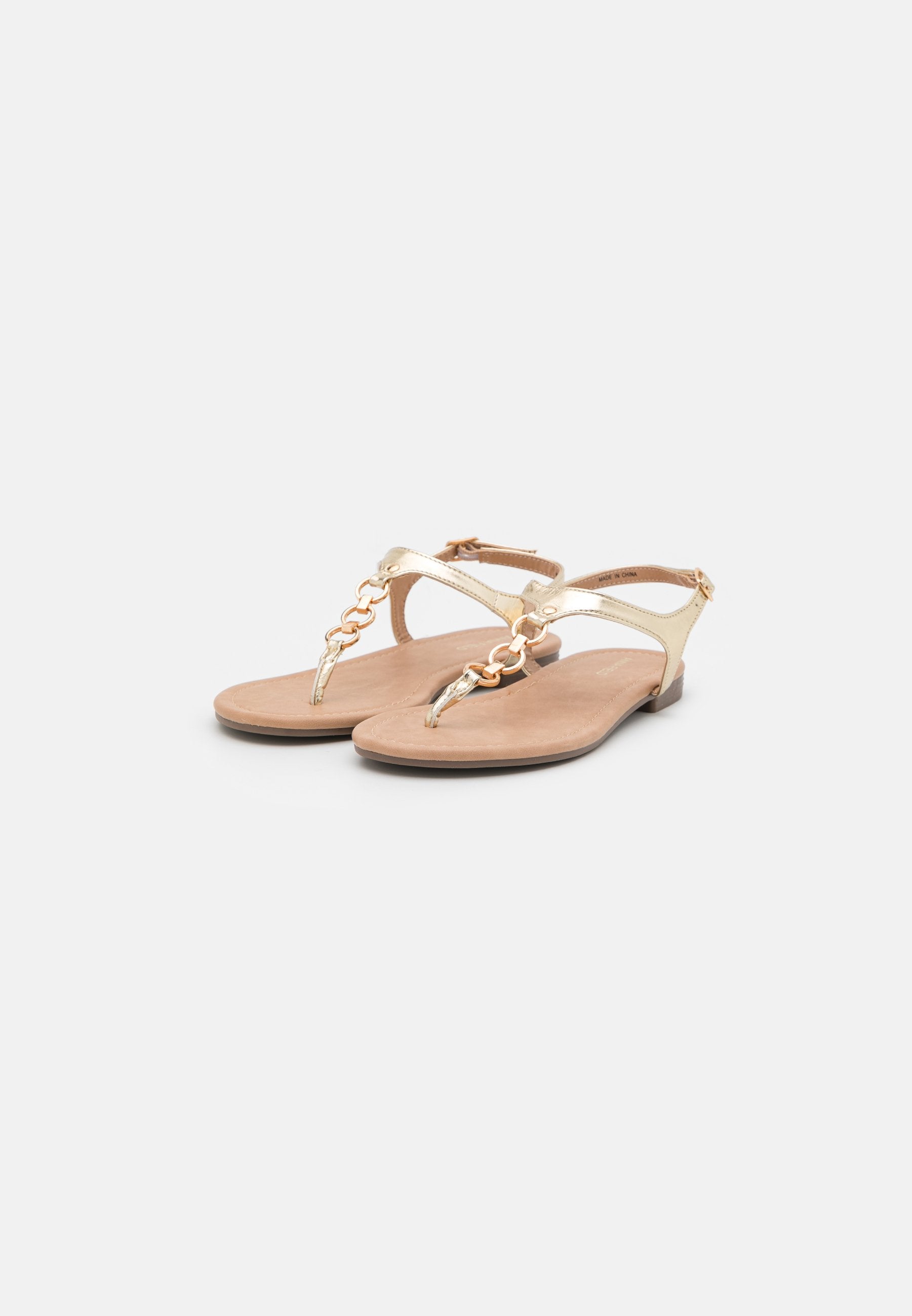  T-Bar Sandals - Gold