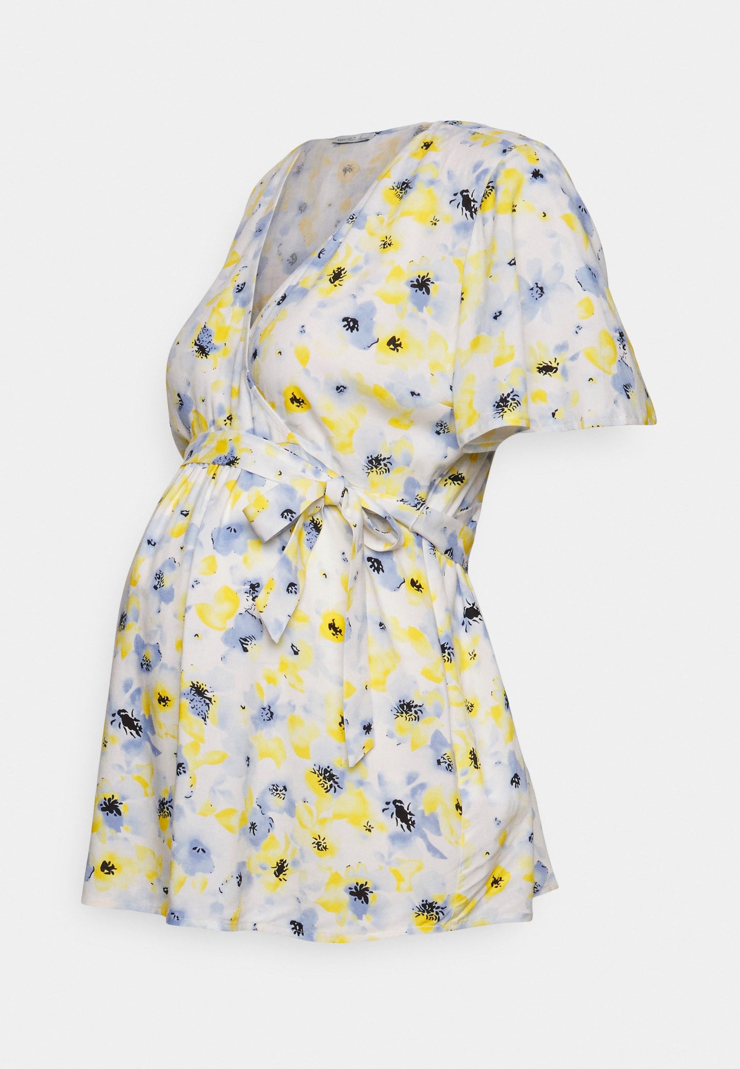  Blouse - White/Light Blue