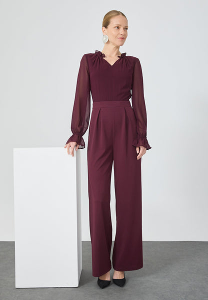 Anna Field Jumpsuit - Bordeaux