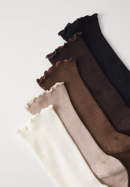 Anna Field 5 PACK - Socks - Light Brown