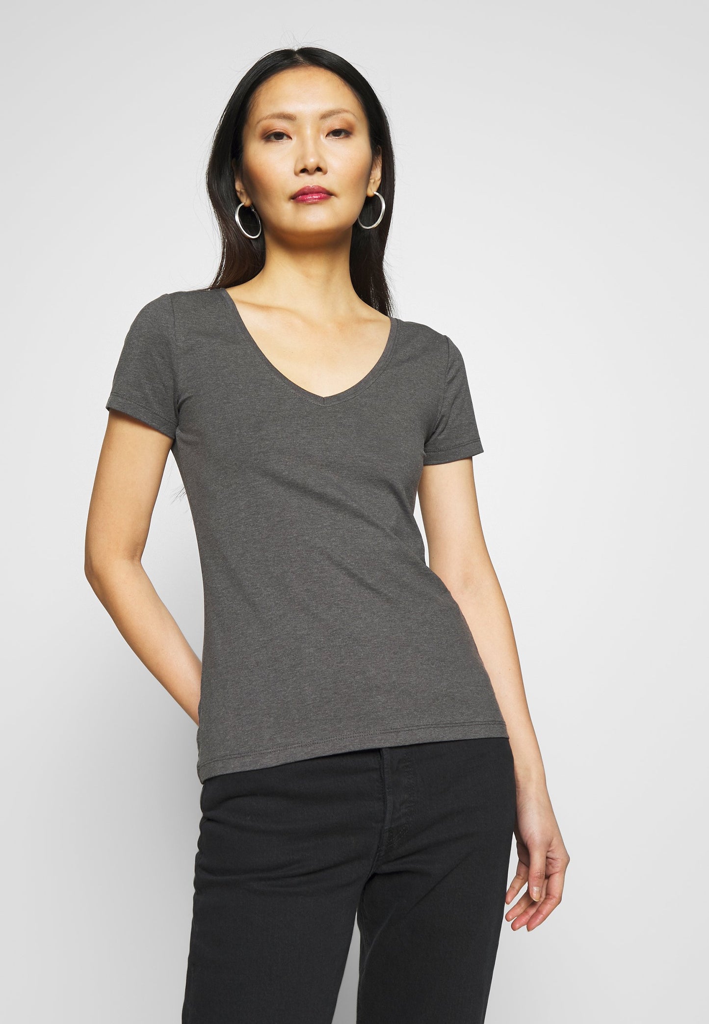 Anna Field 3 Pack - Basic T-Shirt - Black, White