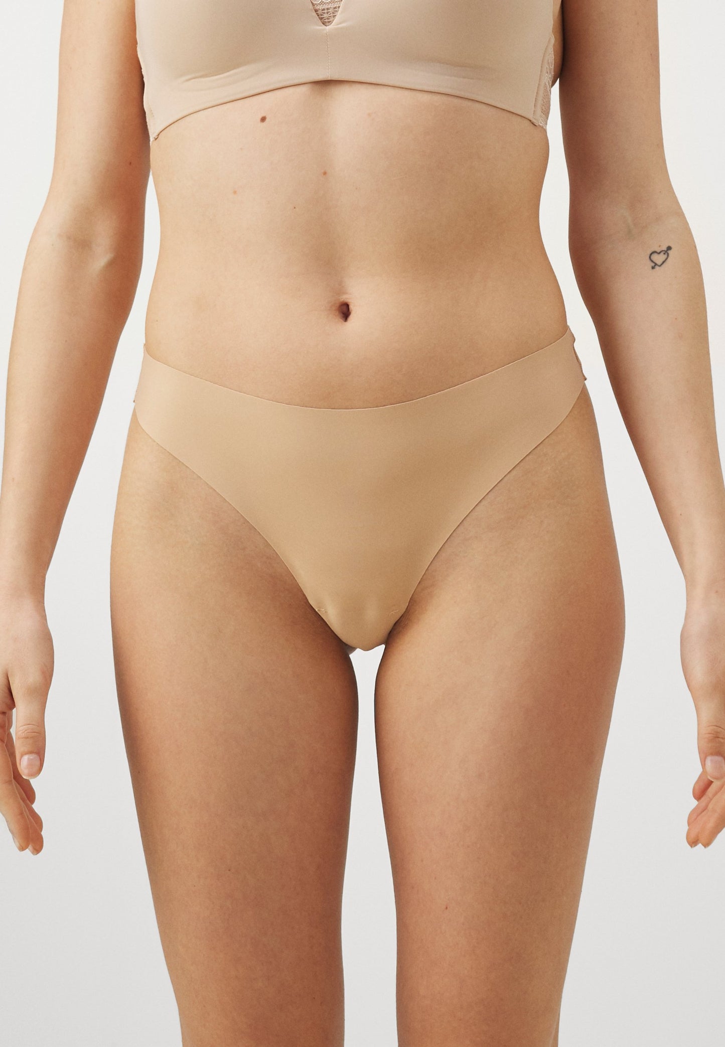 Anna Field SEAMLESS 7 PACK - Thong - Nude/black