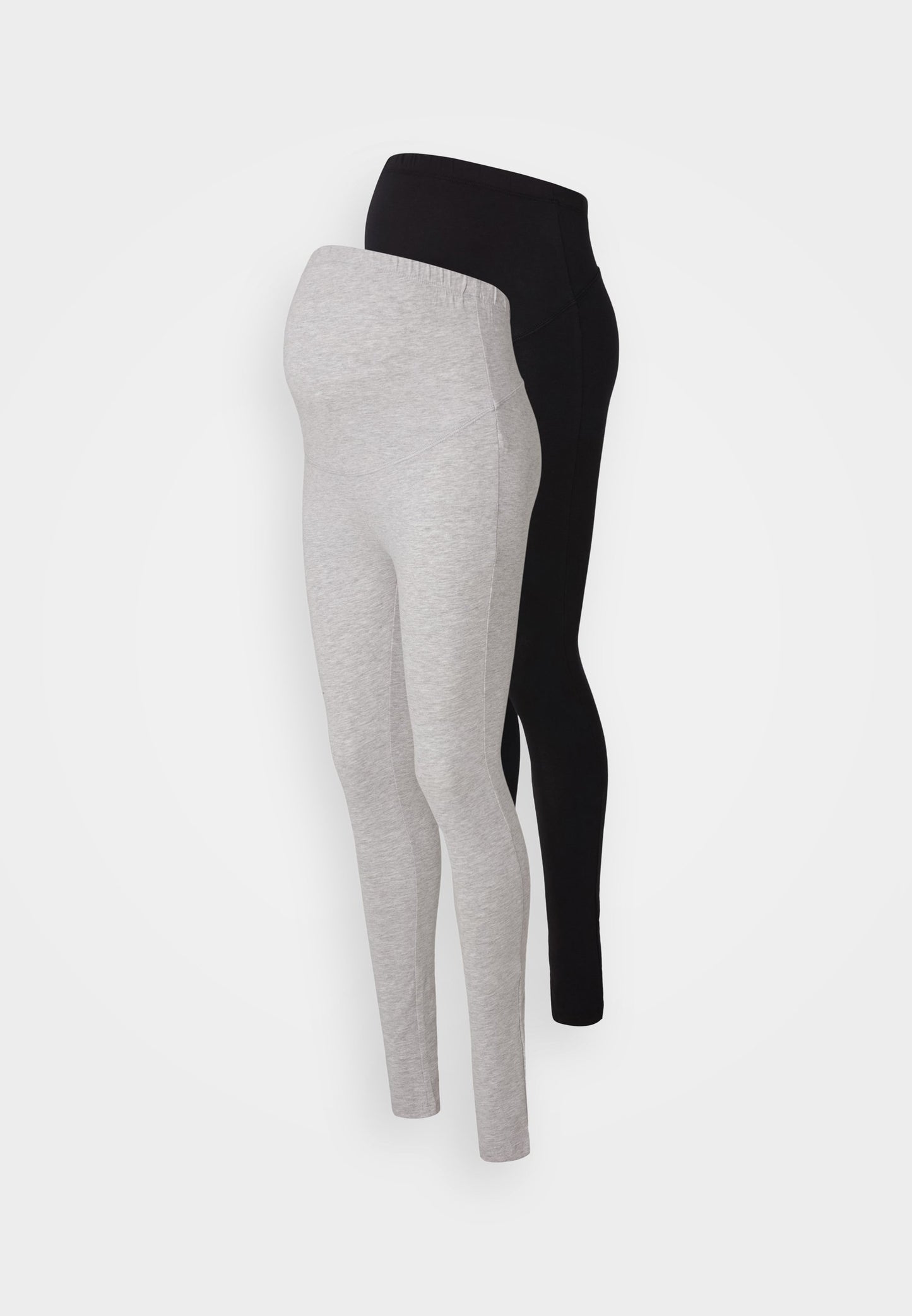  2 PACK - Leggings - Trousers - Black/mottled Dark Brown