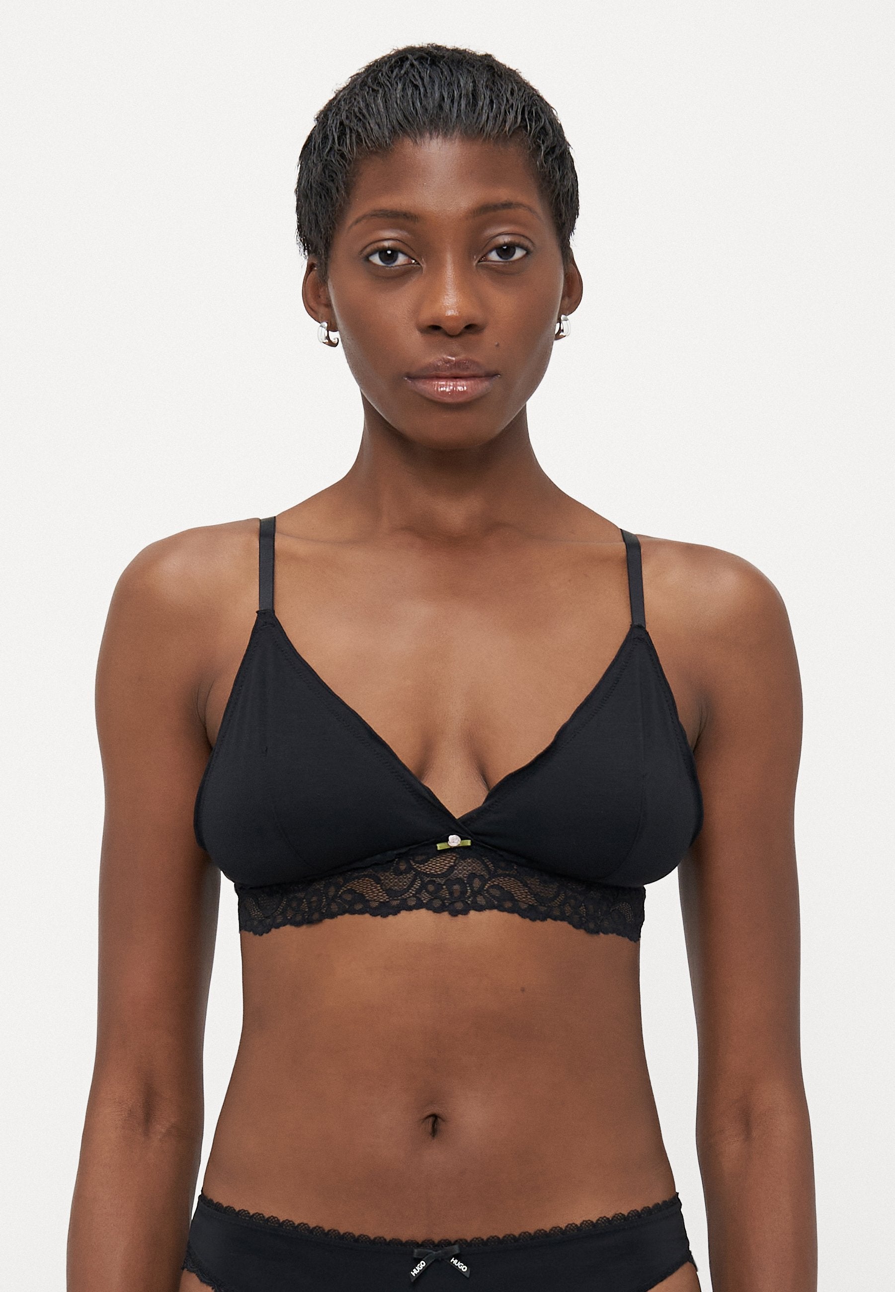 Anna Field 2 PACK - Triangle Bra - Black/light Grey Melange