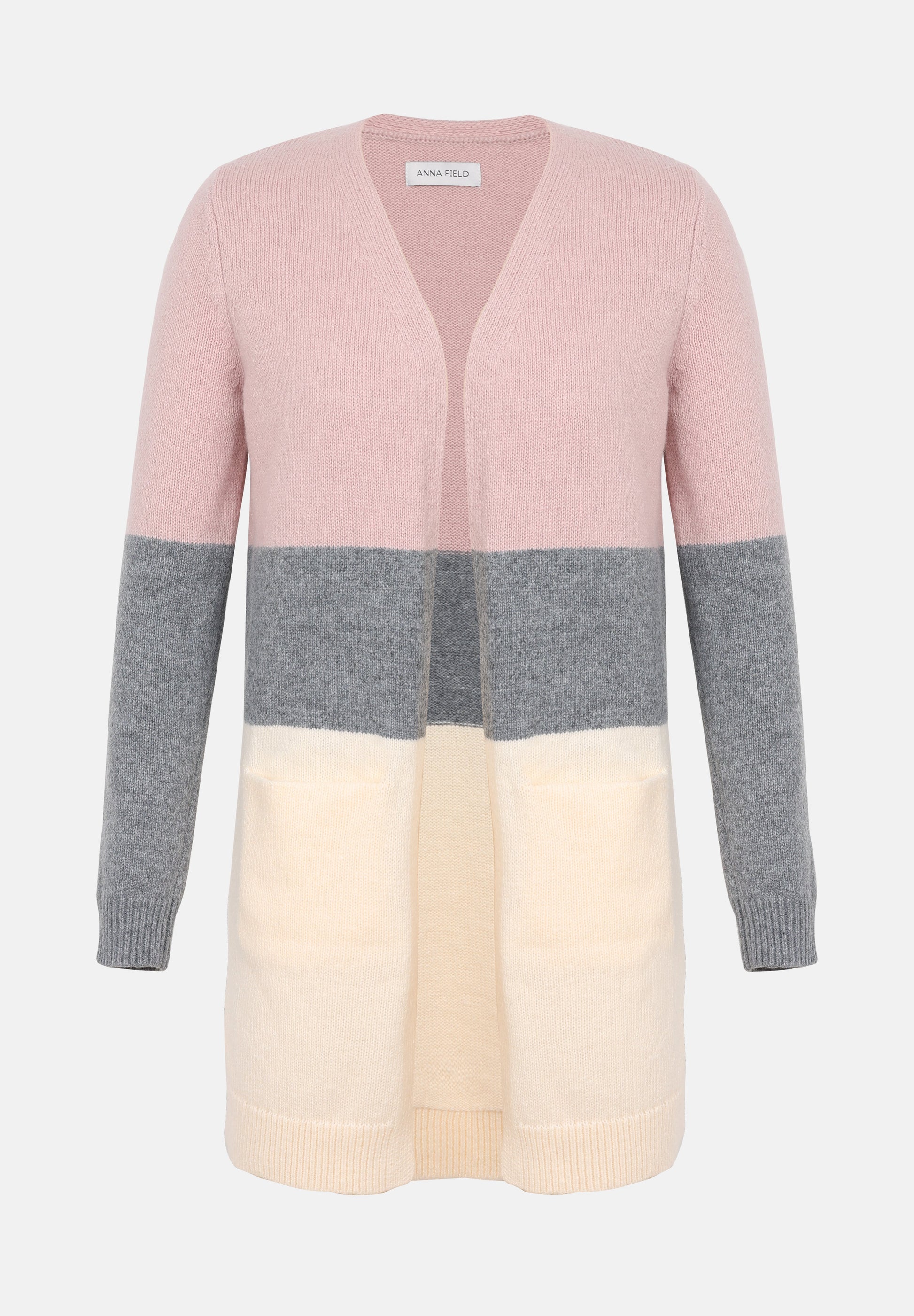 Anna Field Cardigan - Purple/grey/ercu