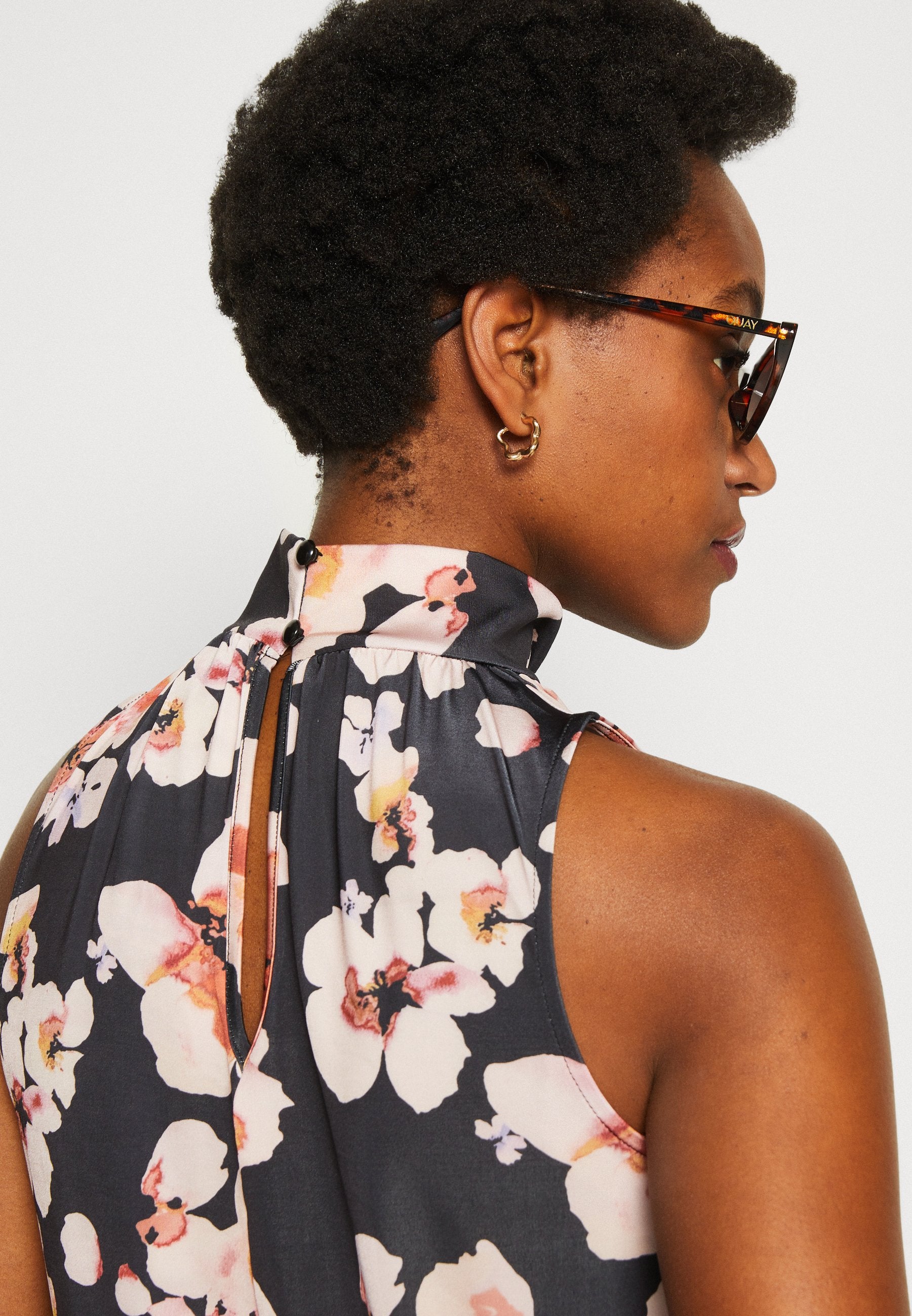Anna Field Top - Black/Pink