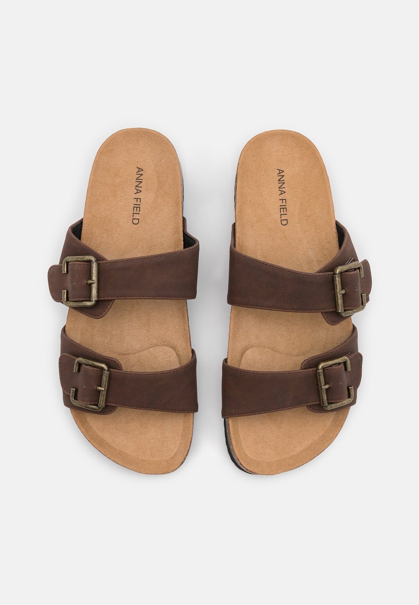 Anna Field Slippers - Dark Brown