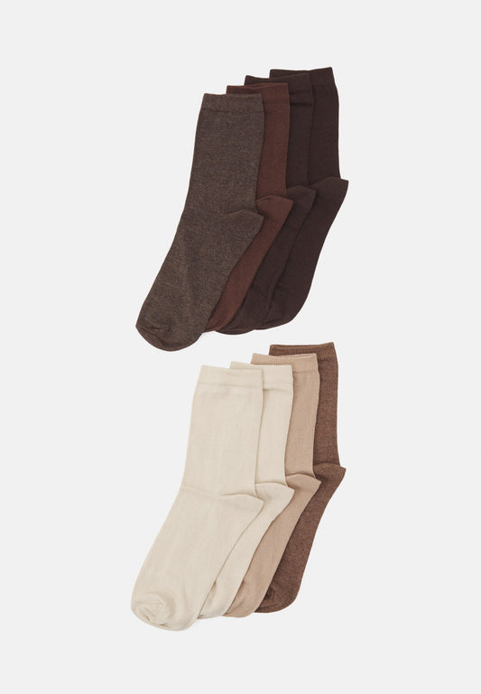 Anna Field 8 PACK - Socks - Brown/dark Brown