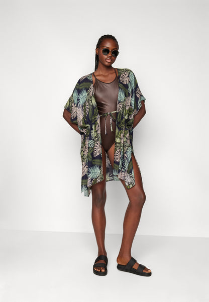 Anna Field PRINTED SHORT KIMONO - Beach Accessory - Orange