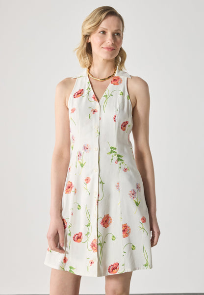 Anna Field LINEN MIX DRESS - Shirt Dress - White