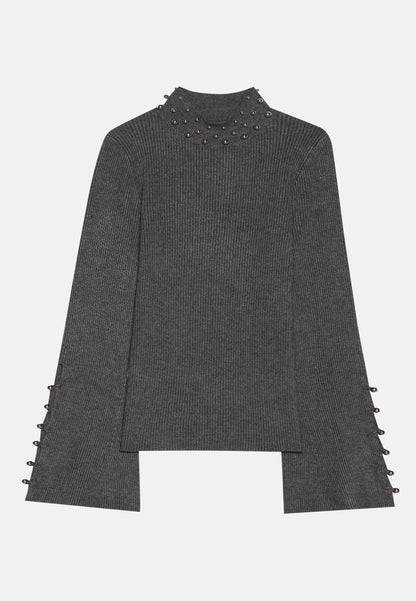 Anna Field Jumper - Mottled Grey