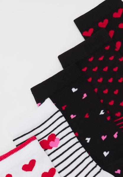 Anna Field 5 Pack - Socks - Black/White