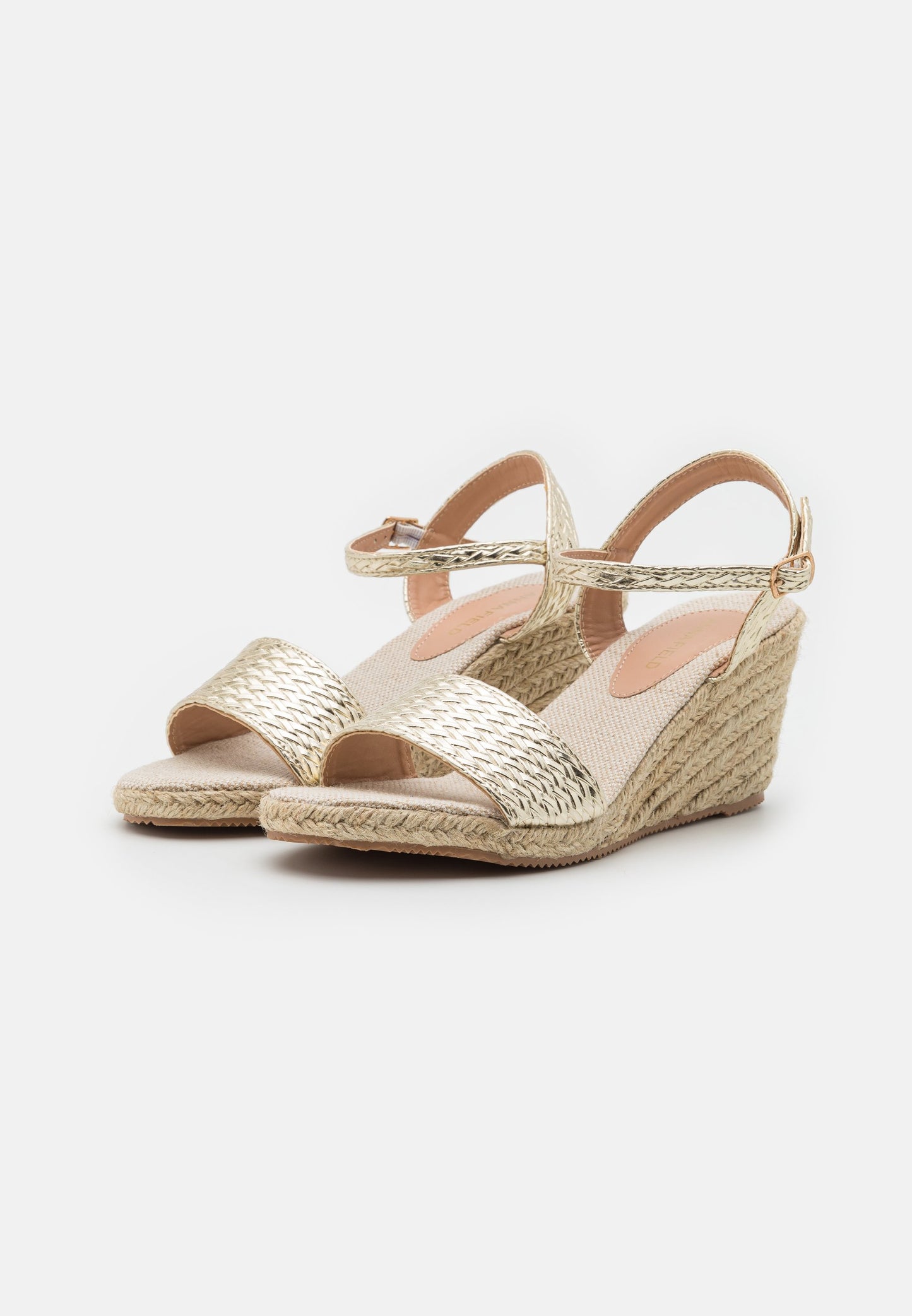 Anna Field Wedge Sandals - Gold