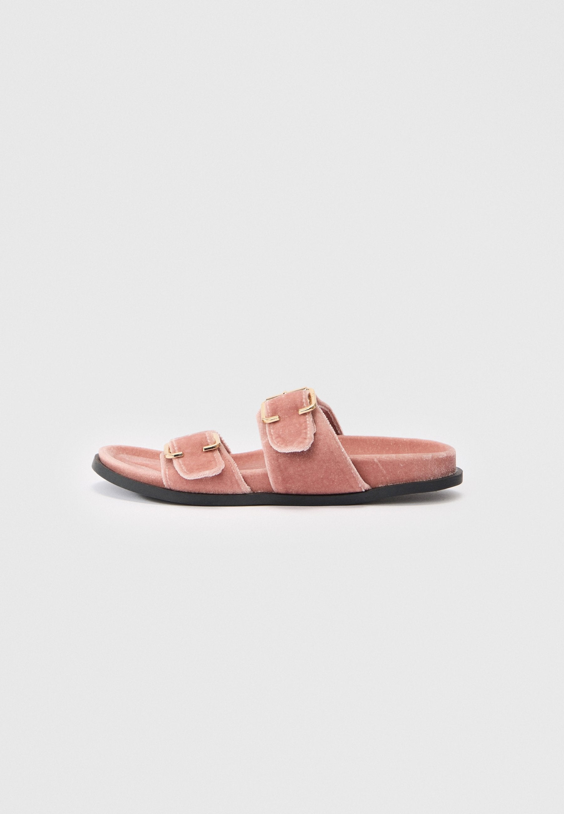 Anna Field Mules - Dusty Rose