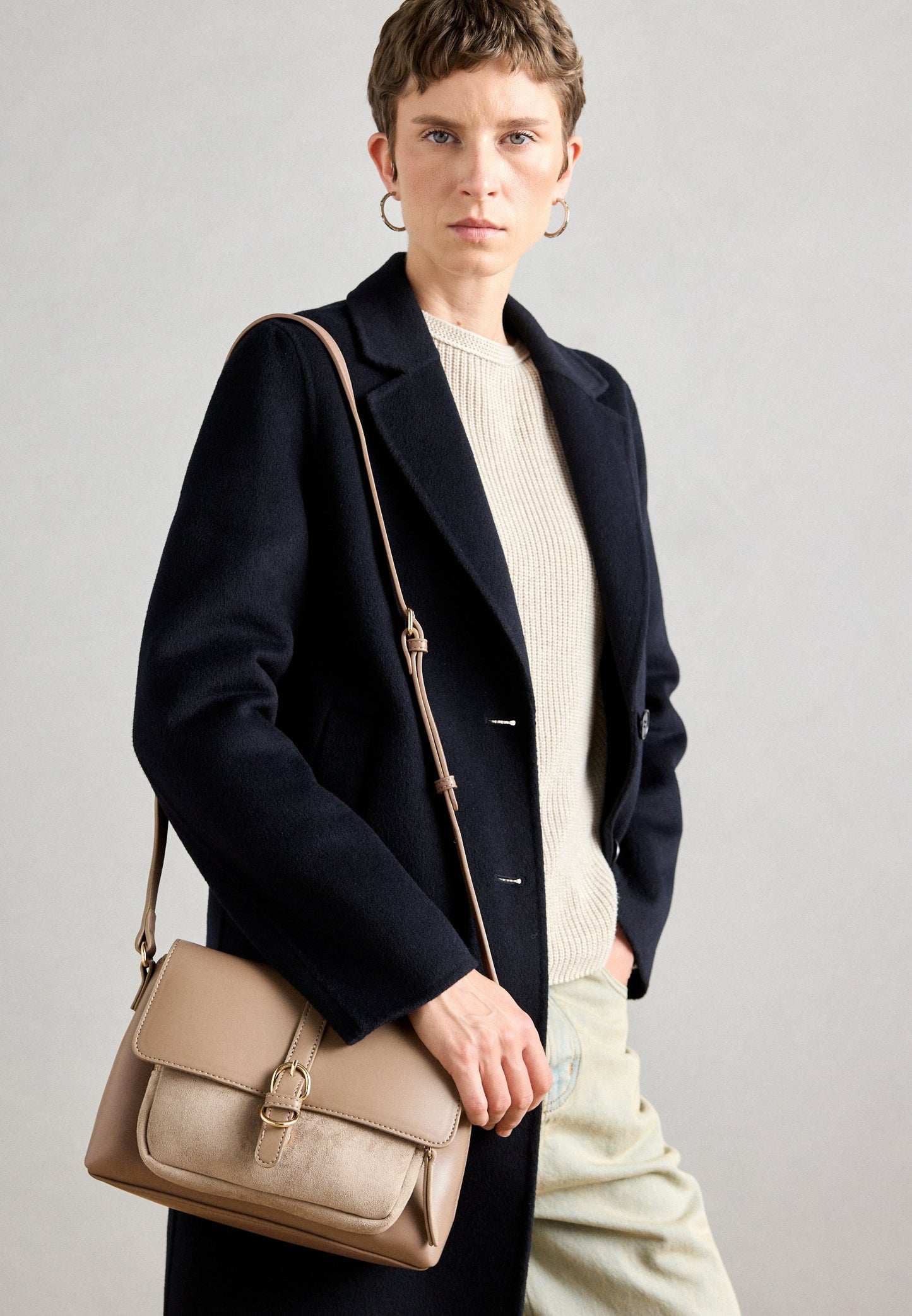 Anna Field Cross Body Bag - Taupe