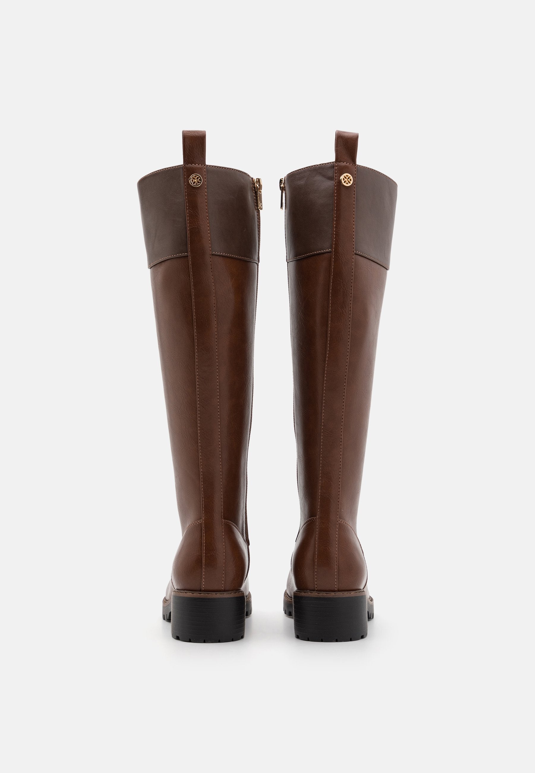 Lace-up Boots - Cognac