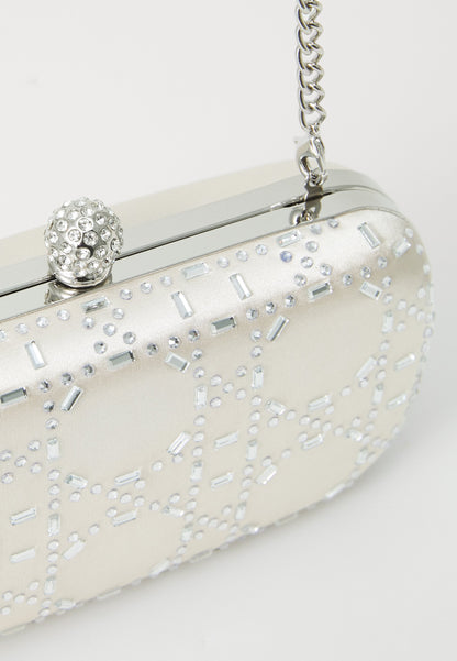 Anna Field Clutch - Beige/silver-coloured