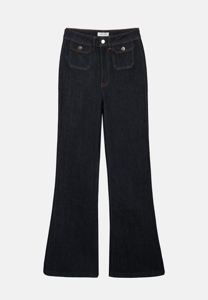  Flared Jeans - Raw Denim