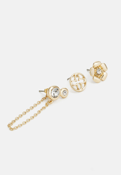 Anna Field 8 PACK - Earrings - Shiny Gold Coloured