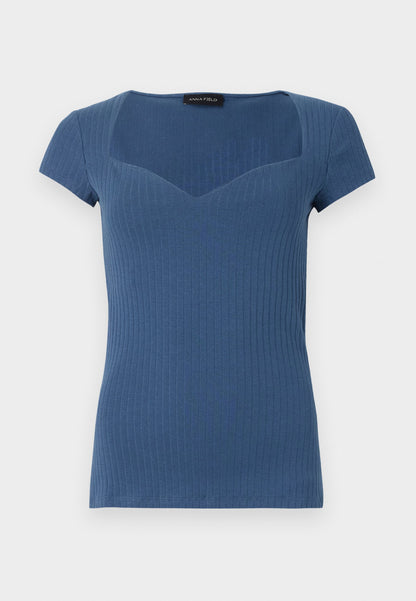 Anna Field Basic T-shirt - Dark Red