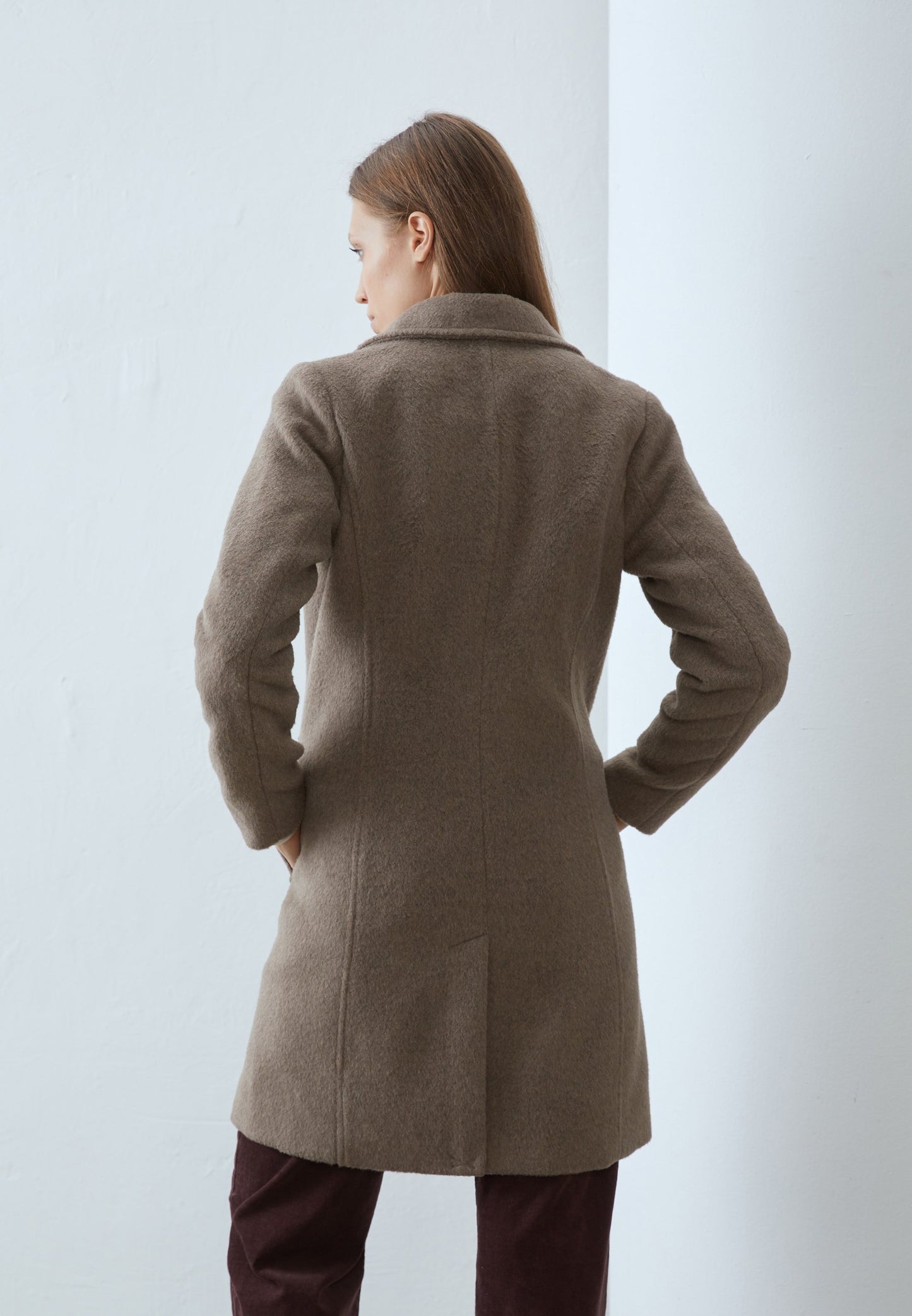 Anna Field Classic Coat - Mottled Beige