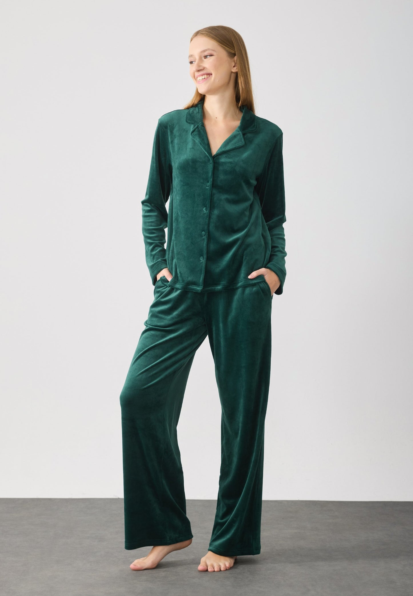 Anna Field SET - Pyjama Set - Dark Green