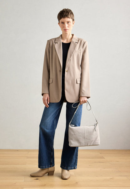 Anna Field LEATHER - Cross Body Bag - Soft Taupe