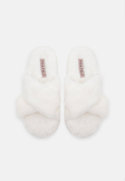 Anna Field Slippers - White