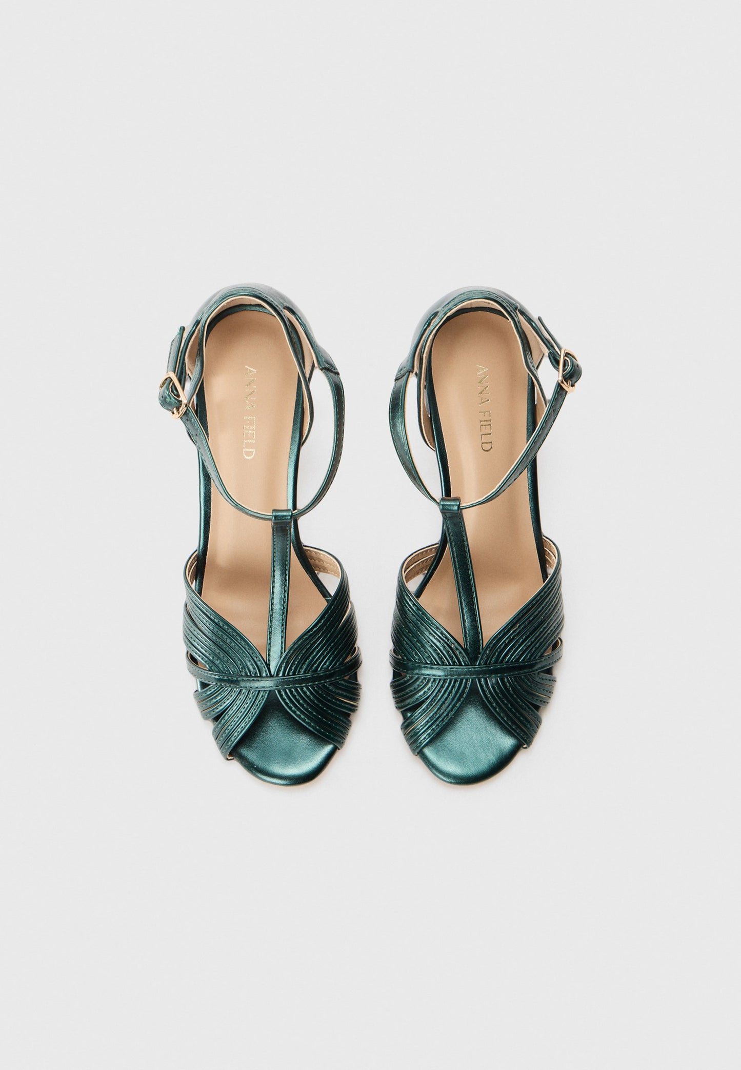 Anna Field High Heeled Sandals - Dark Green