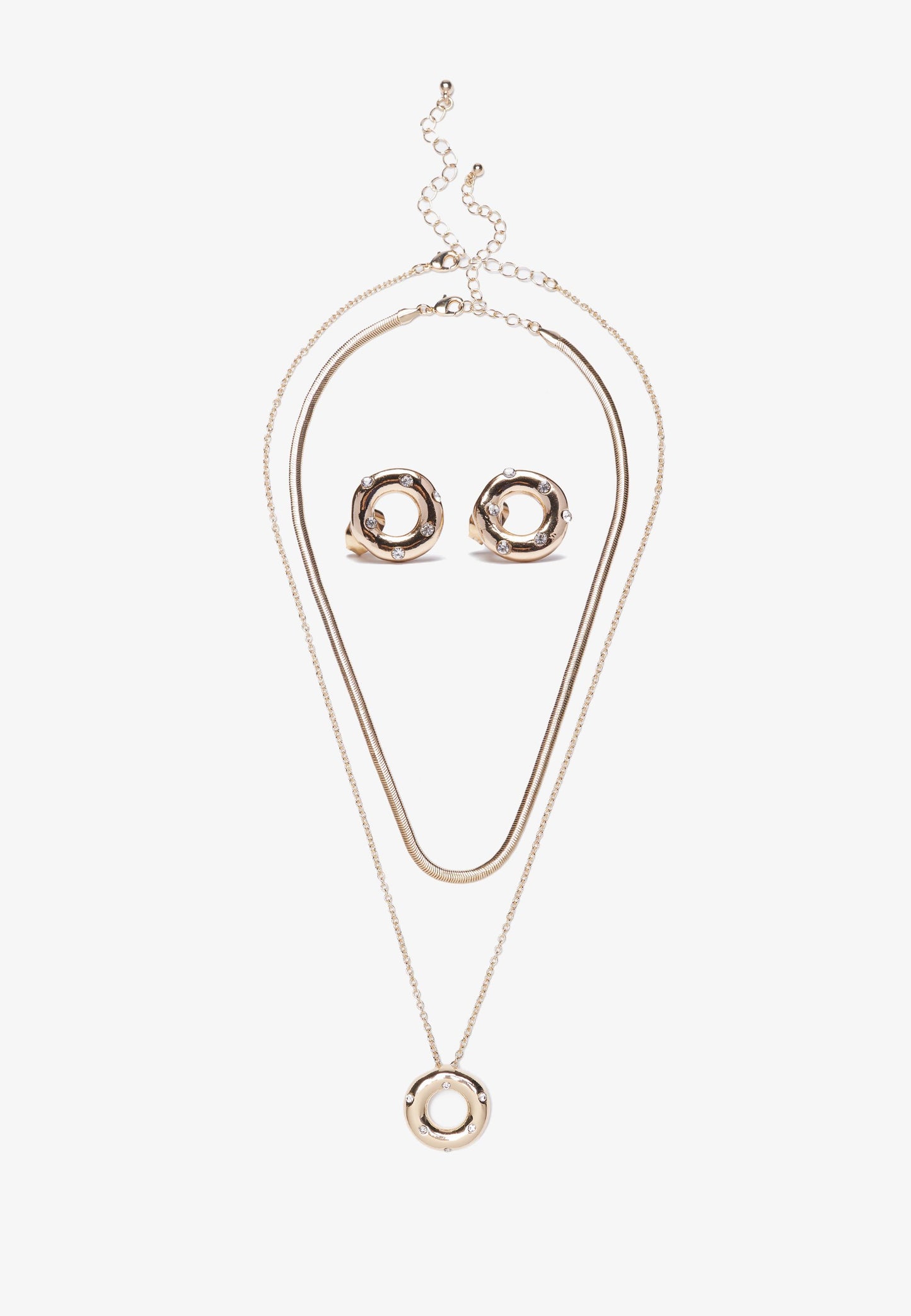 Anna Field 3 PACK - Earrings - Shiny Gold-coloured